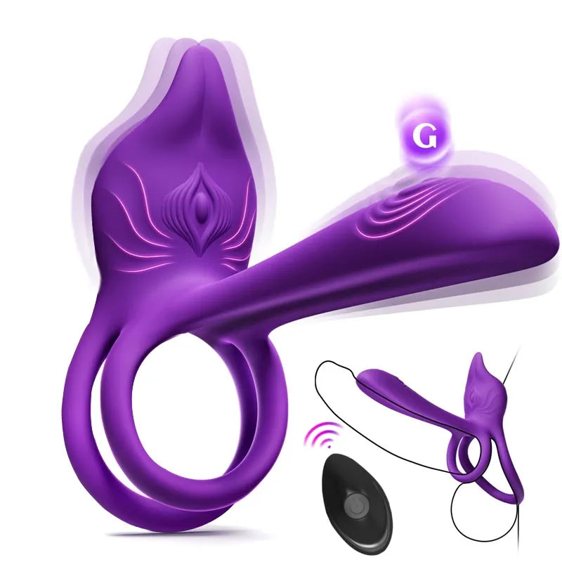 🎁Clinclii™ Enchanted Girl Luxe Smart Vibrating Ring – App-Controlled Pleasure for Couples 💫