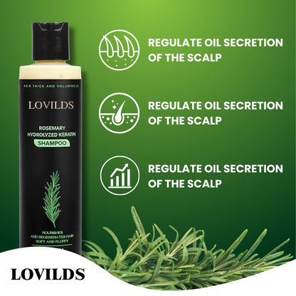 LOVILDS® Rosemary Hydrolyzed Keratin Shampoo