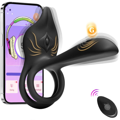 🎁Clinclii™ Enchanted Girl Luxe Smart Vibrating Ring – App-Controlled Pleasure for Couples 💫