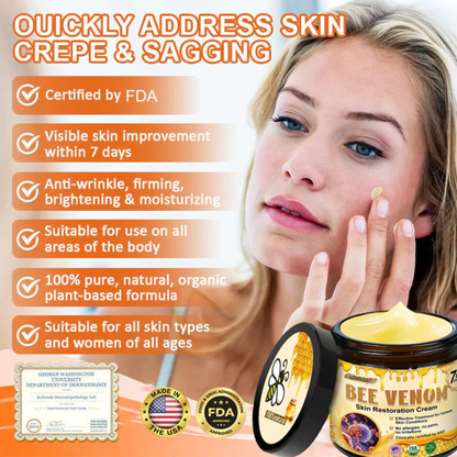 ✨FDA Approved:LOVILDS™  Bee Venom Skin Restoration Cream — 🔥Limited Time 70% OFF🔥